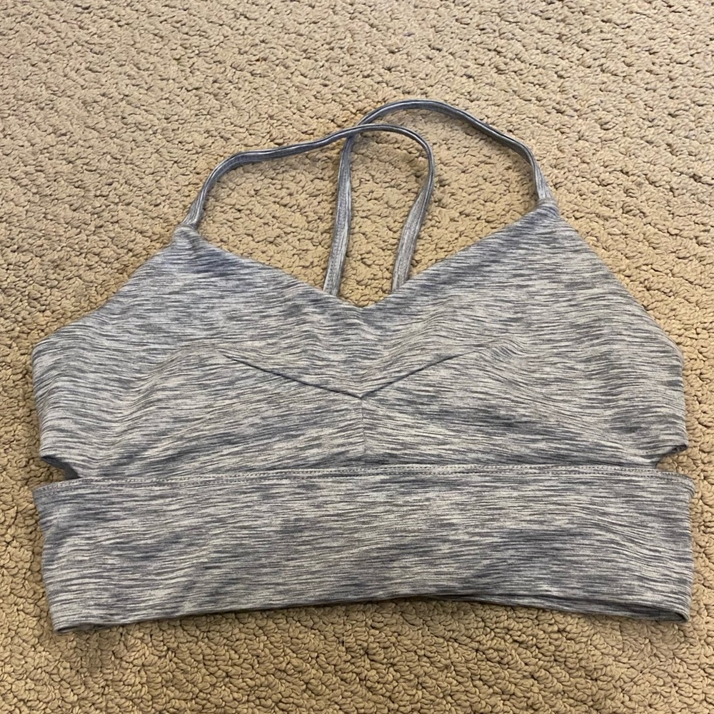 Manduka gray sports bra